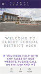 Mobile Screenshot of elbertschool.org